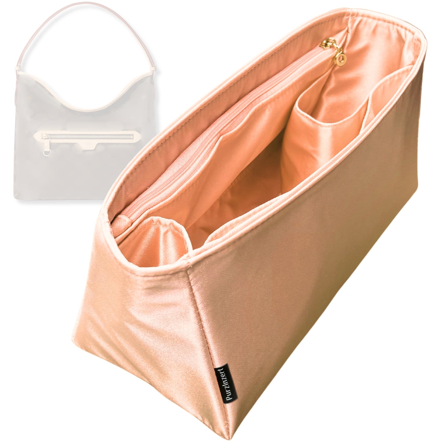 Bag Insert for (LV, TM Lineup) Organizer Tote Purse Organiser Liner Shaper [Premium Silk Material]