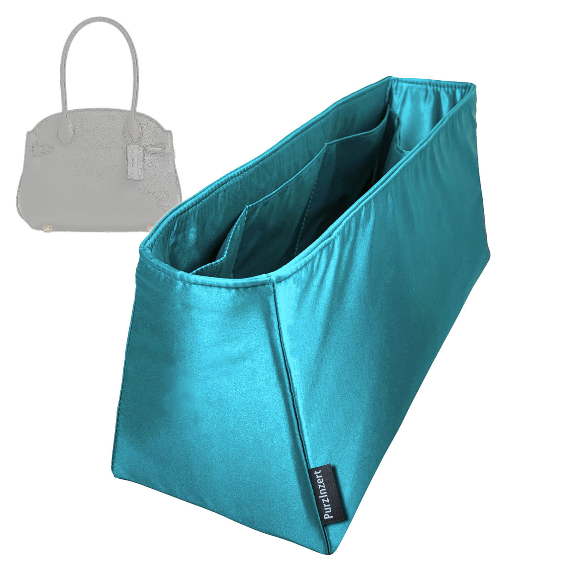 Bag Insert for (Coach, Soft Empire Carryall 21) Organizer Tote Purse Organiser Liner Shaper [Premium Silk Material]