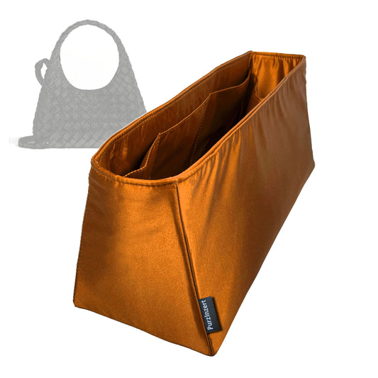 Bag Insert for (Bottega Veneta, Baby Campana) Organizer Tote Purse Organiser Liner Shaper [Premium Silk Material]