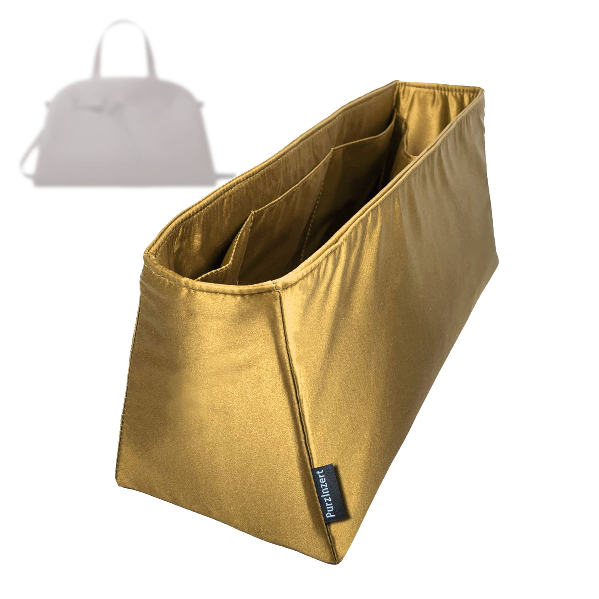 Bag Insert for (Tory Burch, Romy Bauletto) Organizer Tote Purse Organiser Liner Shaper [Premium Silk Material]