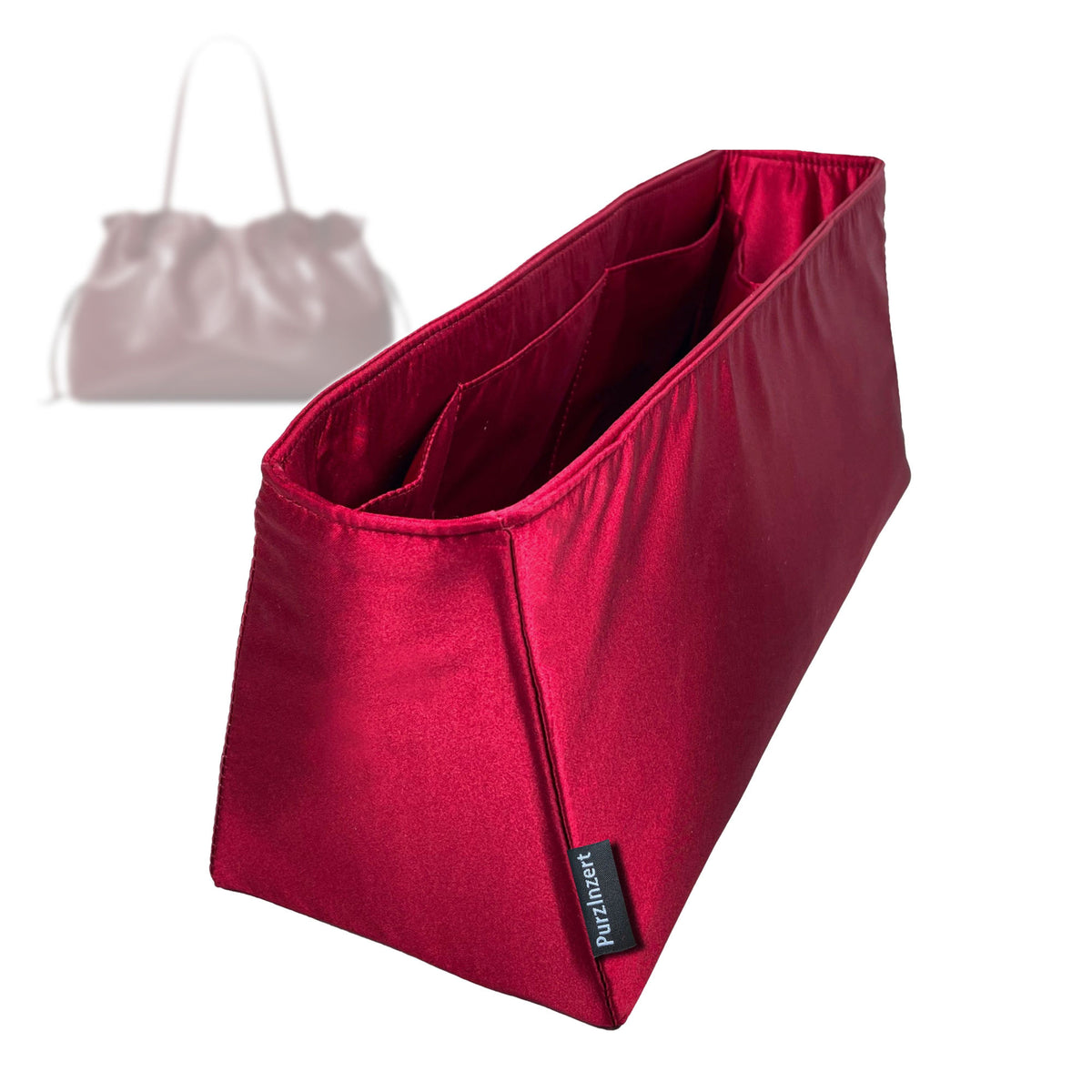 Bag Insert for (Tory Burch, Ella Natu*ra Drawstring Tote) Organizer Tote Purse Organiser Liner Shaper [Premium Silk Material]