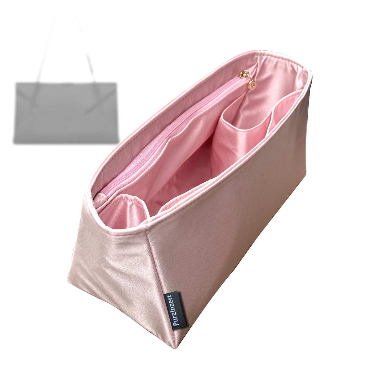 Bag Insert for (Saint Laurent (YSL), SIMONE Large) Organizer Tote Purse Organiser Liner Shaper [Premium Silk Material]