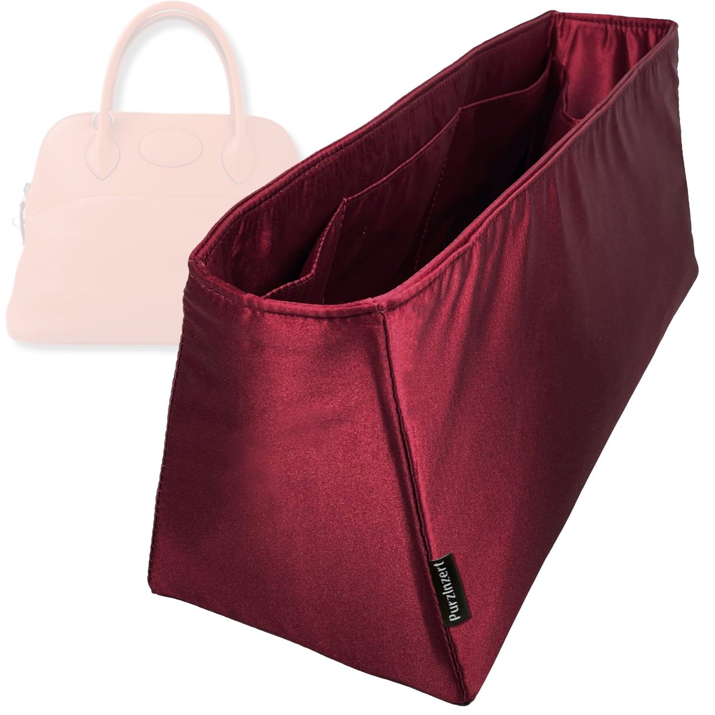 Bag Insert for (Hermes, Bolide 35) Organizer Tote Purse Organiser Liner Shaper [Premium Silk Material]