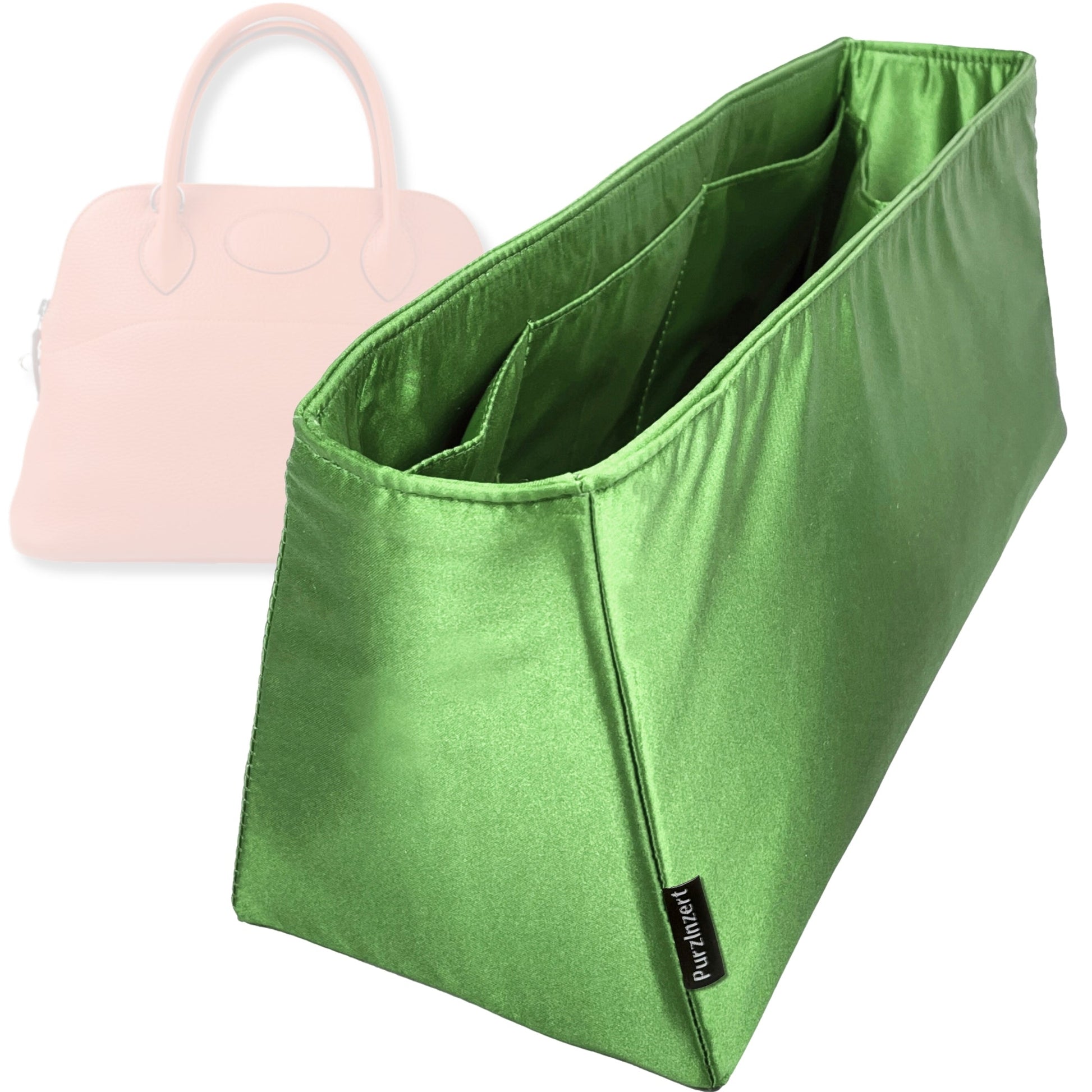 Bag Insert for (Hermes, Bolide 45) Organizer Tote Purse Organiser Liner Shaper [Premium Silk Material]