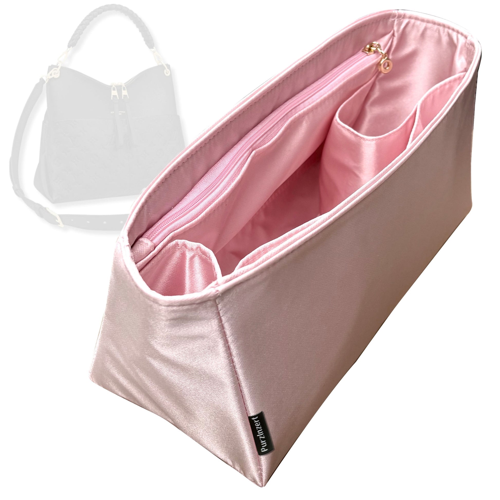 Bag Insert for (LV, Maida Hobo) Organizer Tote Purse Organiser Liner Shaper [Premium Silk Material]