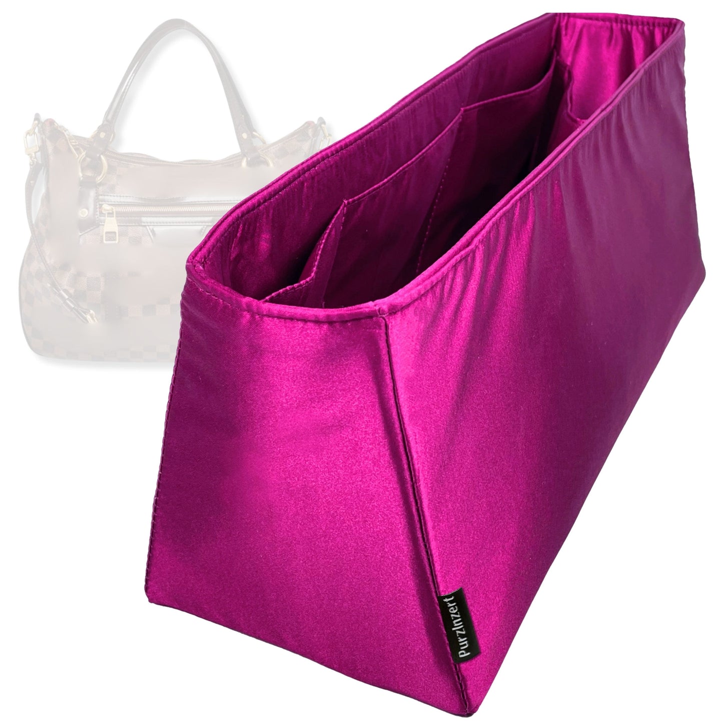 Bag Insert for (LV, Evora MM (Medium)) Organizer Tote Purse Organiser Liner Shaper [Premium Silk Material]
