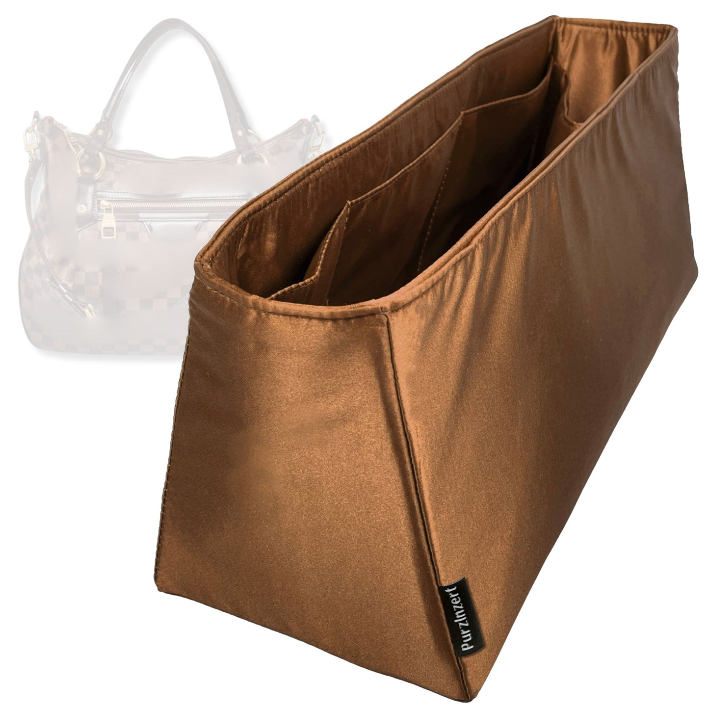 Bag Insert for (LV, Evora GM (Large)) Organizer Tote Purse Organiser Liner Shaper [Premium Silk Material]