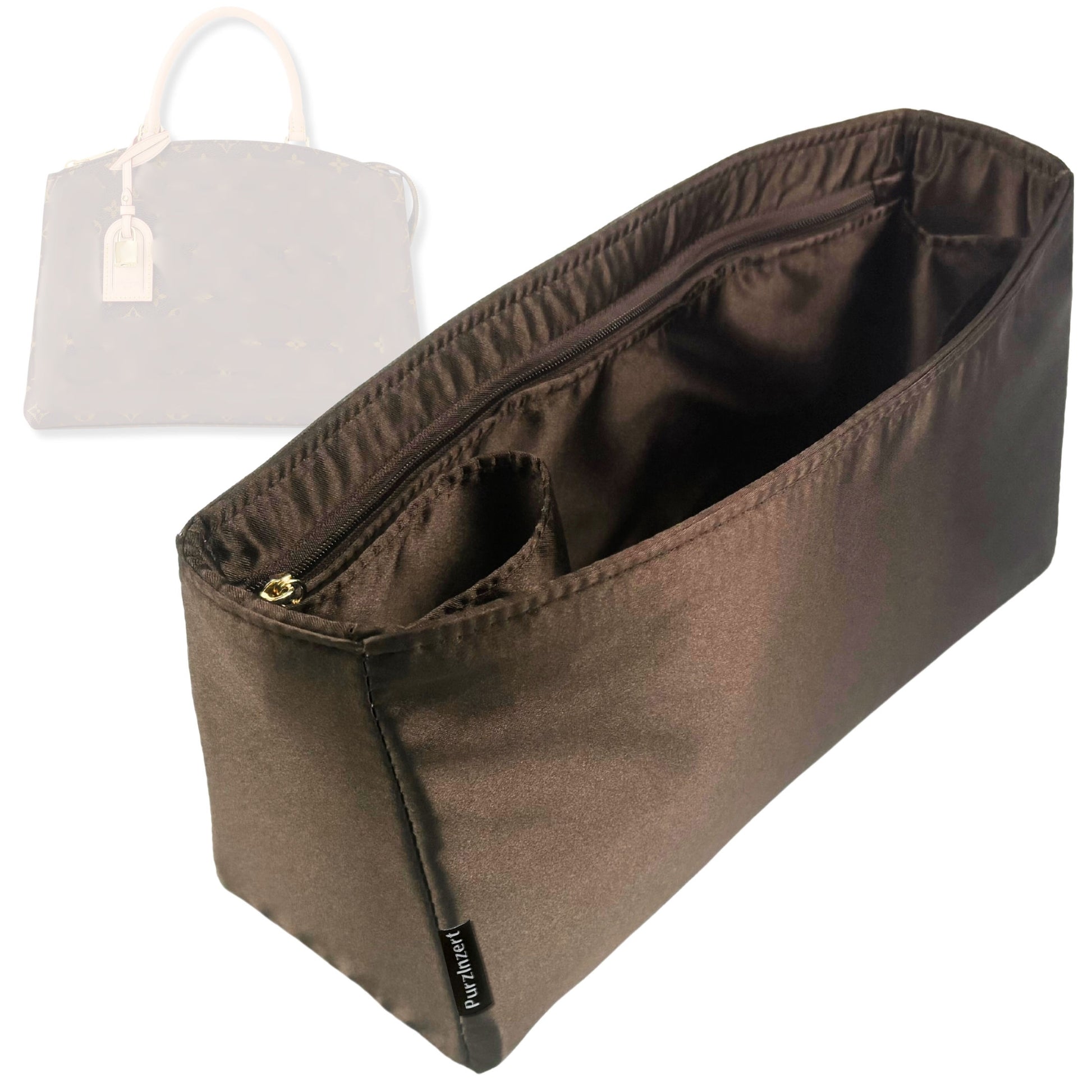 Bag Insert for (LV, Grand Palais) Organizer Tote Purse Organiser Liner Shaper [Premium Silk Material]