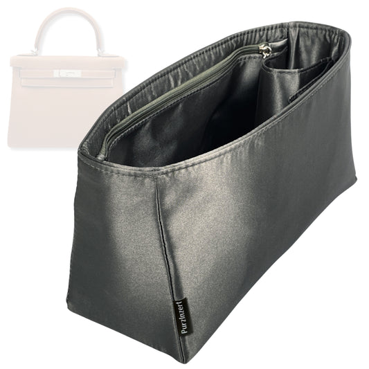 Bag Insert for (Hermes, Kelly 28) Organizer Tote Purse Organiser Liner Shaper [Premium Silk Material]