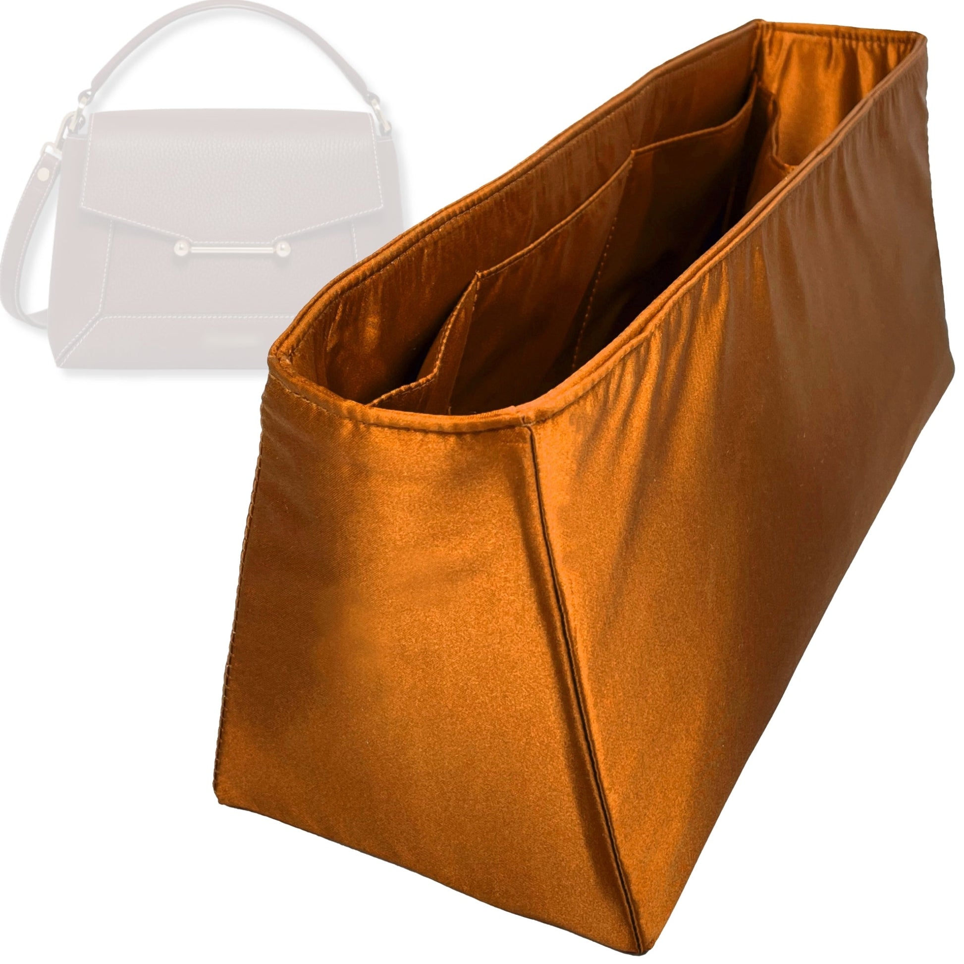 Bag Insert for (Strathberry, Mosaic Bag) Organizer Tote Purse Organiser Liner Shaper [Premium Silk Material]