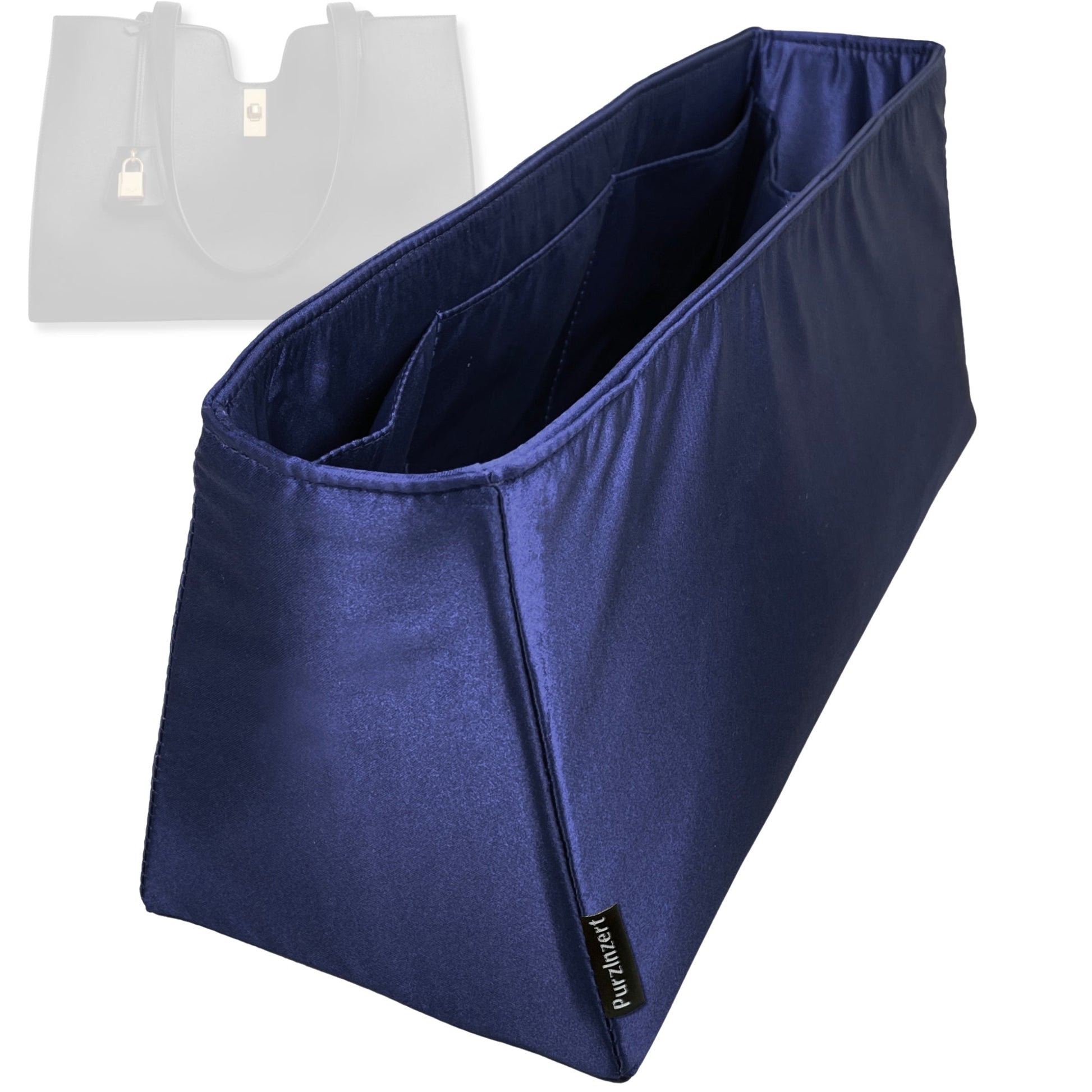 Bag Insert for (Celine, Cabas 16) Organizer Tote Purse Organiser Liner Shaper [Premium Silk Material]