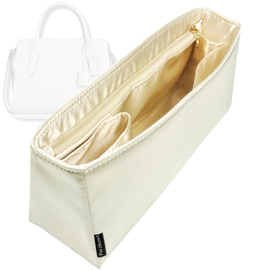 Bag Insert for (Coach, Large Andrea Carryall) Organizer Tote Purse Organiser Liner Shaper [Premium Silk Material]