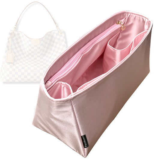 Bag Insert for (LV, Graceful MM (Medium)) Organizer Tote Purse Organiser Liner Shaper [Premium Silk Material]