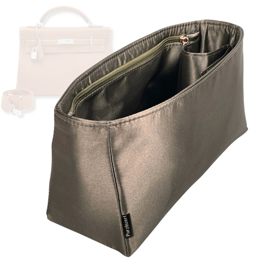 Bag Insert for (Hermes, Kelly 42 Maxi) Organizer Tote Purse Organiser Liner Shaper [Premium Silk Material]