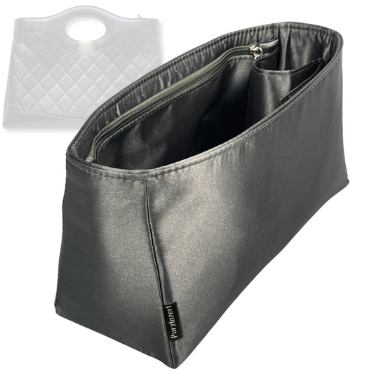 Bag Insert for (Chanel, 31 Medium Shopping Bag) Organizer Tote Purse Organiser Liner Shaper [Premium Silk Material]