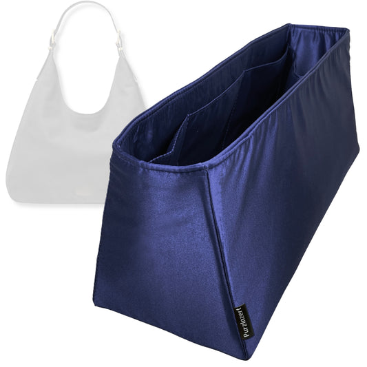 Bag Insert for (Michael Kors, Nolita Large Nubuck Hobo Shoulder) Organizer Tote Purse Organiser Liner Shaper [Premium Silk Material]