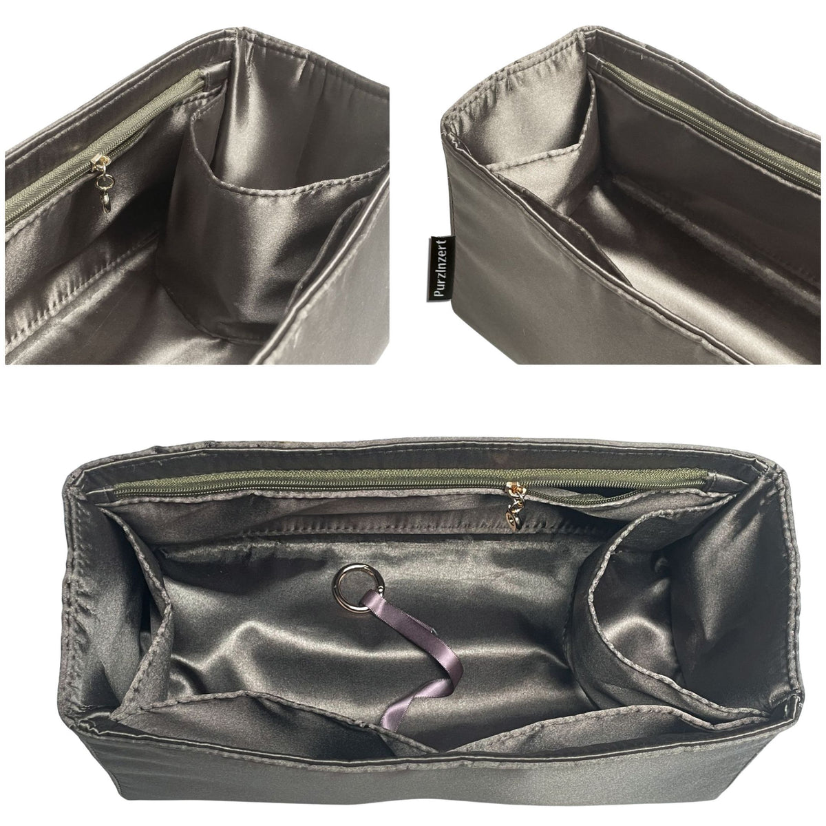 Bag Insert for (Delvaux, Brillant Tempo) Organizer of Silk Fabric