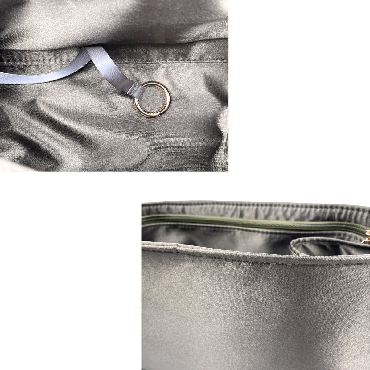 Bag Insert for (DeMellier, The Midi Hudson) Organizer of Silk Fabric