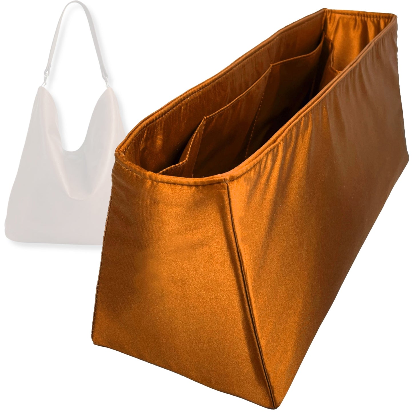 Bag Insert for (Parker Thatch, Jane Bag) Organizer Tote Purse Organiser Liner Shaper [Premium Silk Material]
