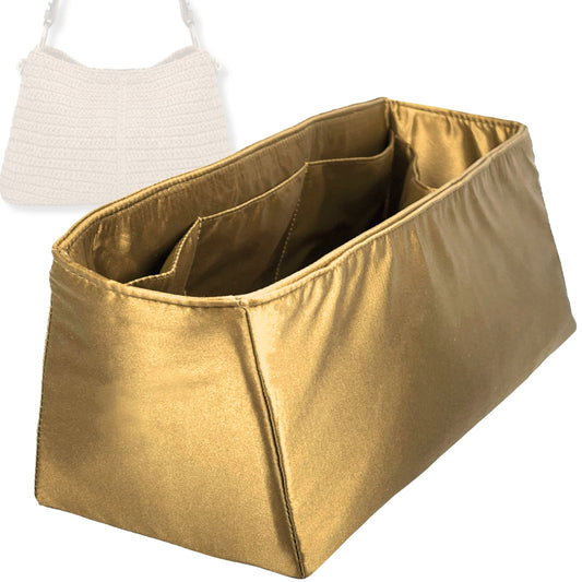 Bag Insert for (Strathberry, Lana Hobo) Organizer Tote Purse Organiser Liner Shaper [Premium Silk Material]
