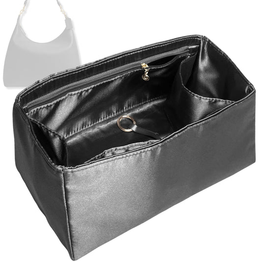 Bag Insert for (Coach, Juliet Shoulder Bag 38) Organizer Tote Purse Organiser Liner Shaper [Premium Silk Material]