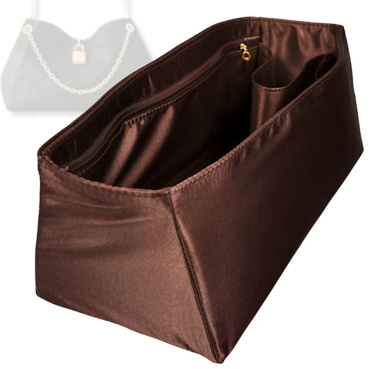 Bag Insert for (LV, Anytime MM) Organizer Tote Purse Organiser Liner Shaper [Premium Silk Material]