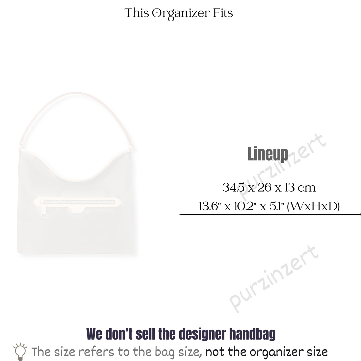 Bag Insert for (LV, TM Lineup) Organizer of Silk Fabric