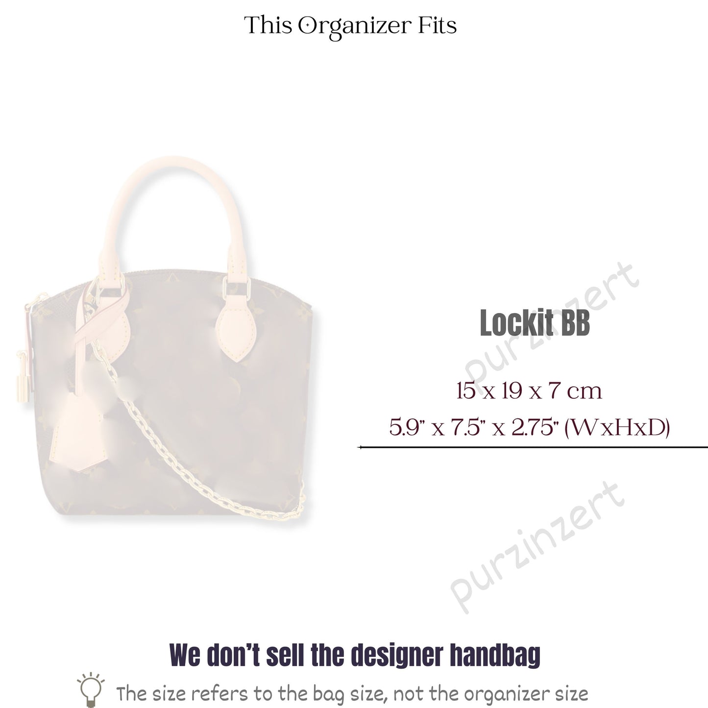 Bag Insert for (LV, Locky BB) Organizer of Silk Fabric