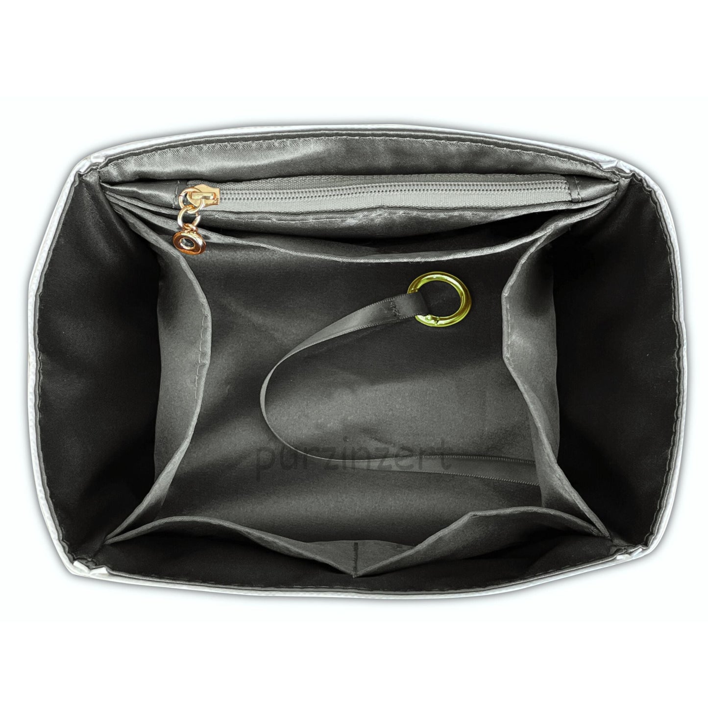 Bag Insert for (Hermes, Picotin 18 (PM)) Organizer of DupontPaper with Silk Interior