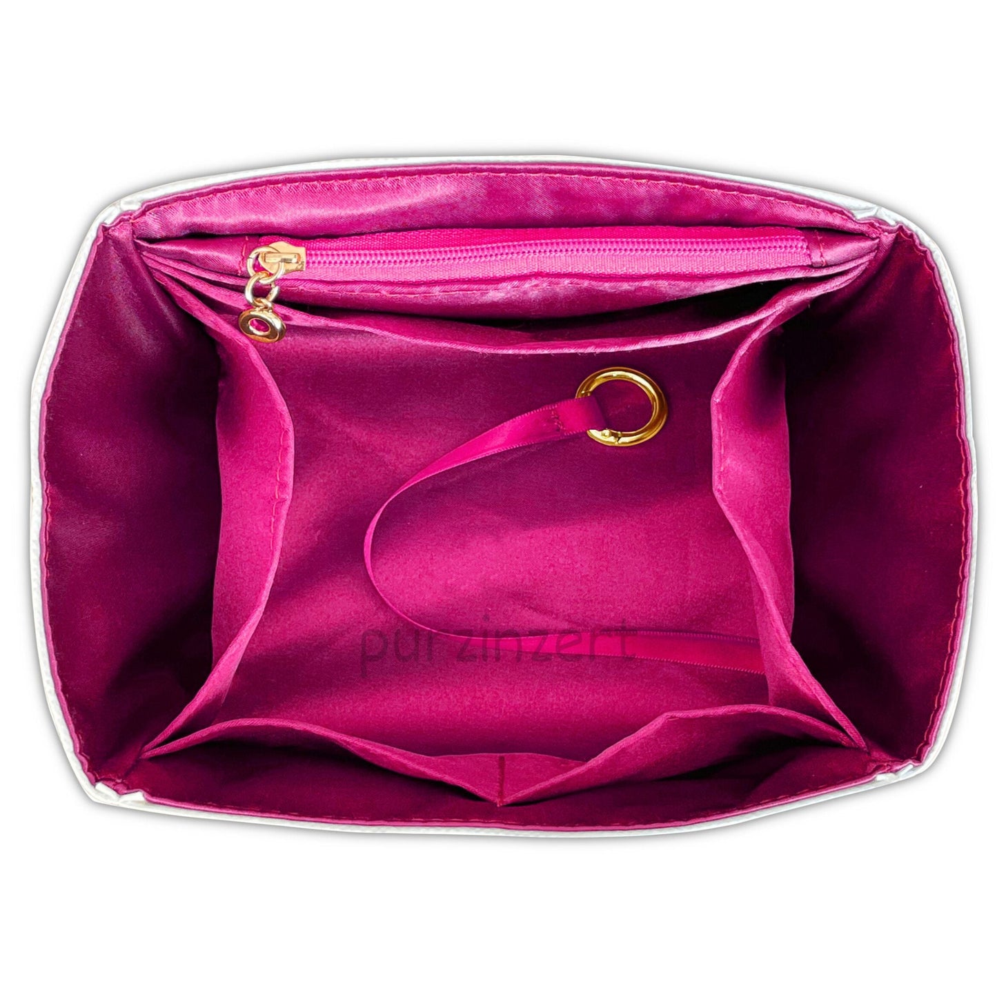 Bag Insert for (Hermes, Picotin 18 (PM)) Organizer of DupontPaper with Silk Interior
