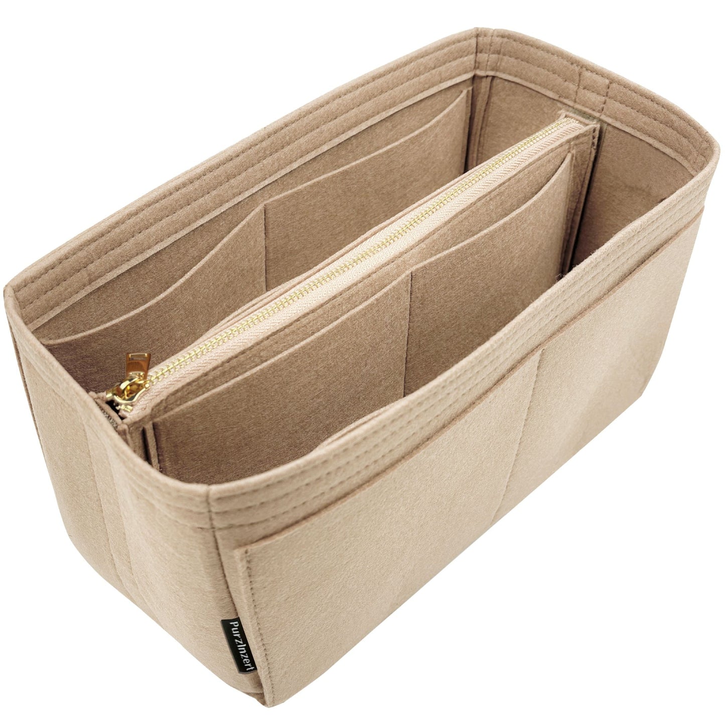 Bag Insert for (Bottega Veneta, Intrecciato North-South Tote Small) Organizer of Felt Fabric