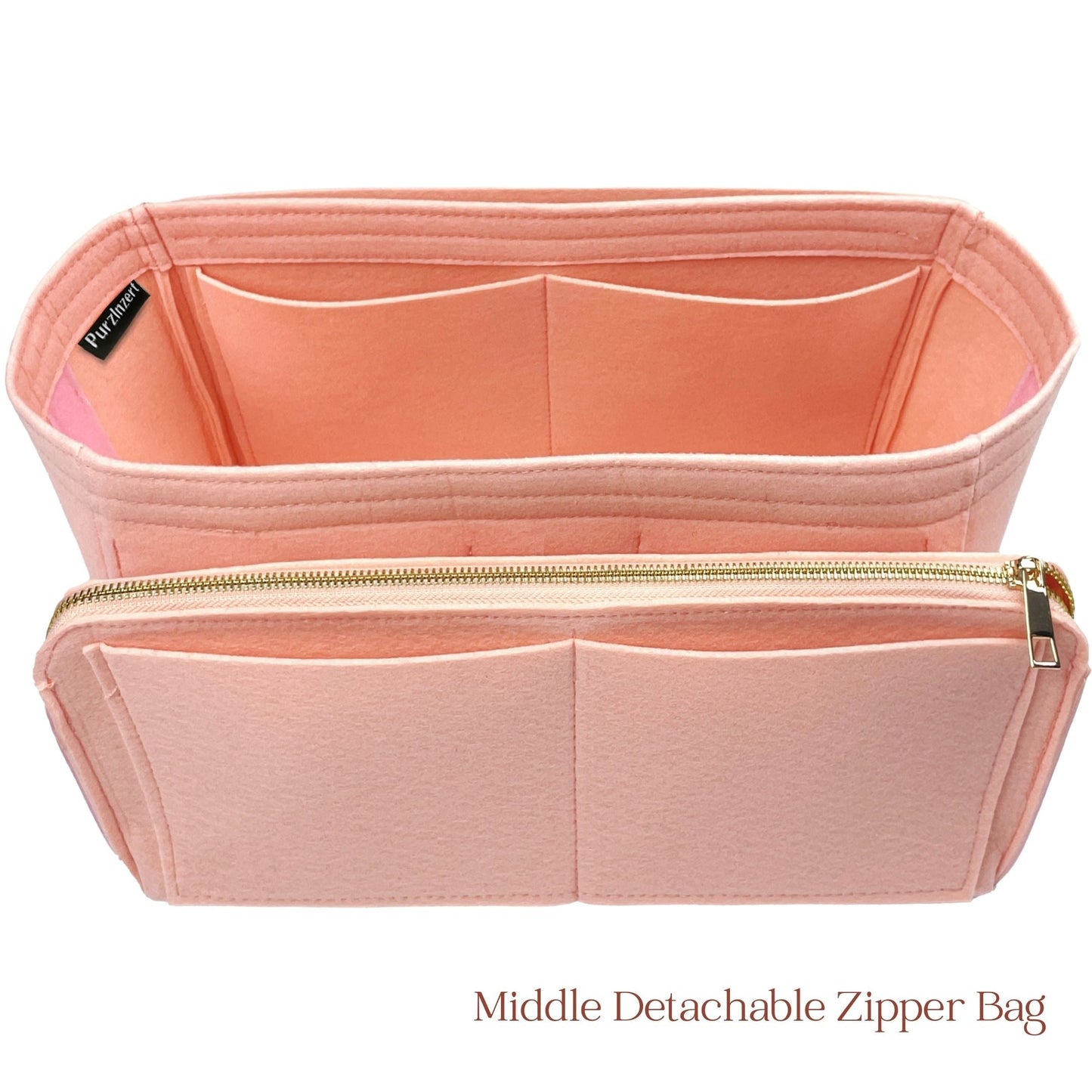 Bag Insert for (Chanel, Deauville Canvas Large) Organizer of Felt Fabric