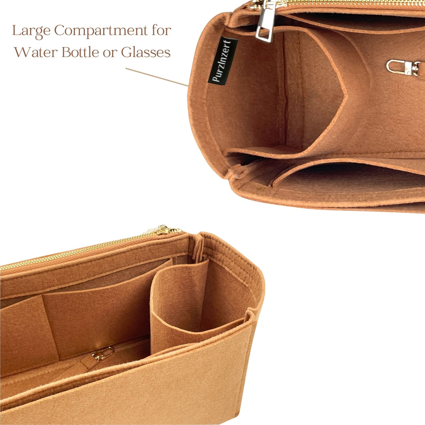 Bag Insert for (Baggu, Large Cloud Carry-On) Organizer of Felt Fabric