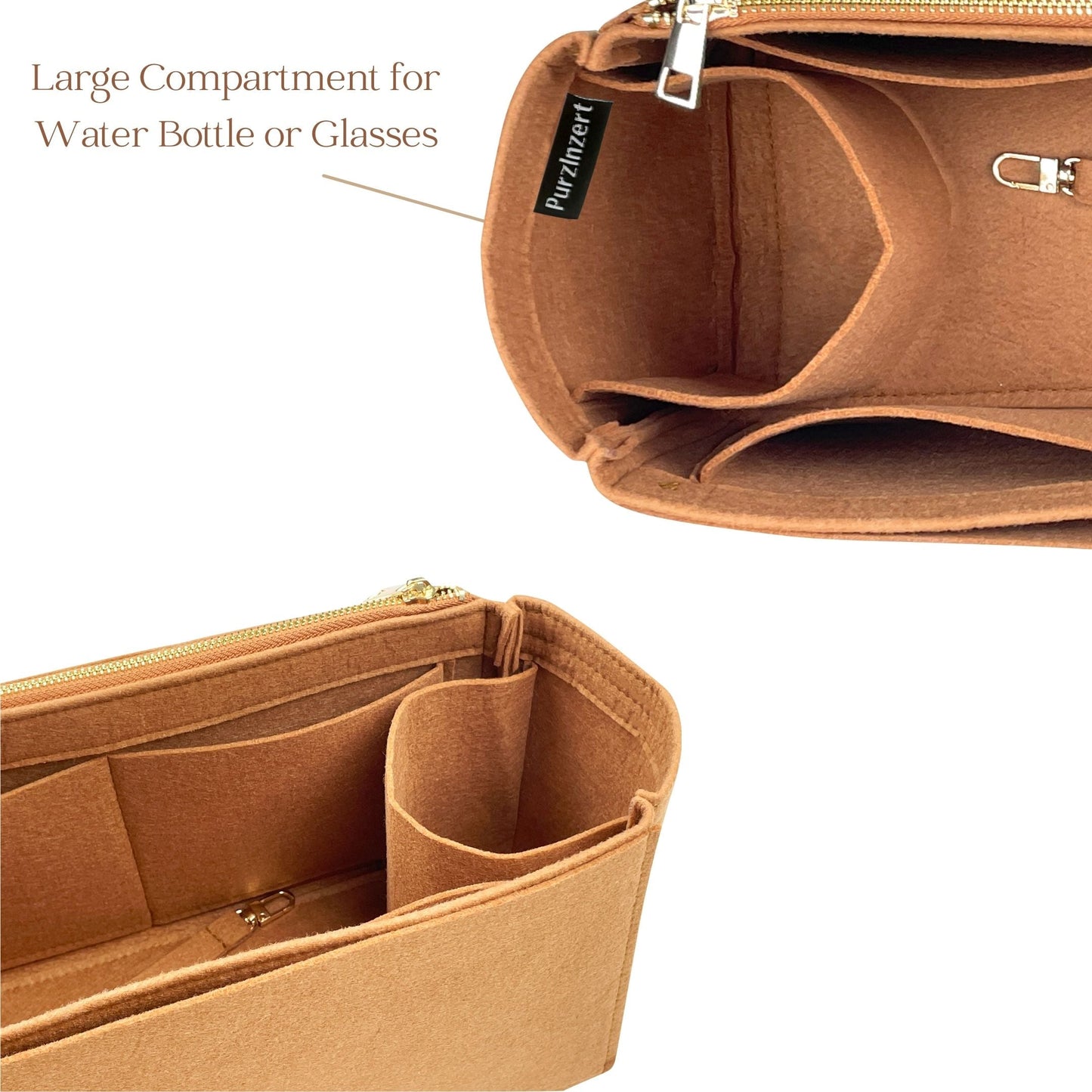 Bag Insert for (Chanel, Deauville Canvas XL) Organizer of Felt Fabric