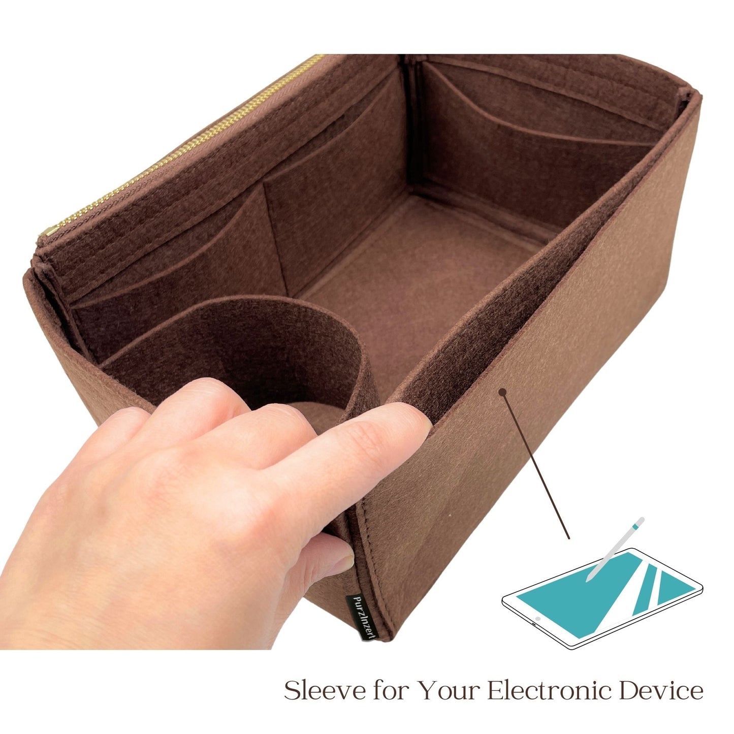 Bag Insert for (LV, Noe Large) Organizer of Felt Fabric