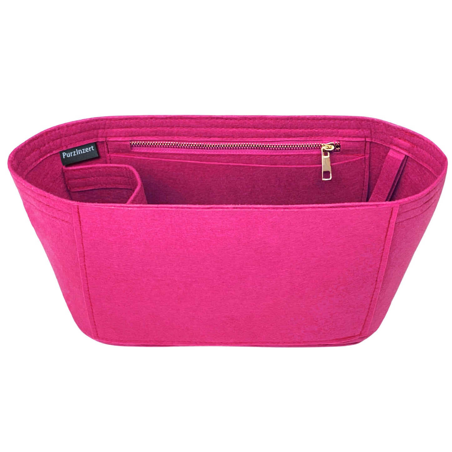Bag Insert for (Portland Leather Goods, Zipper Tote Small) Organizer of Felt Fabric