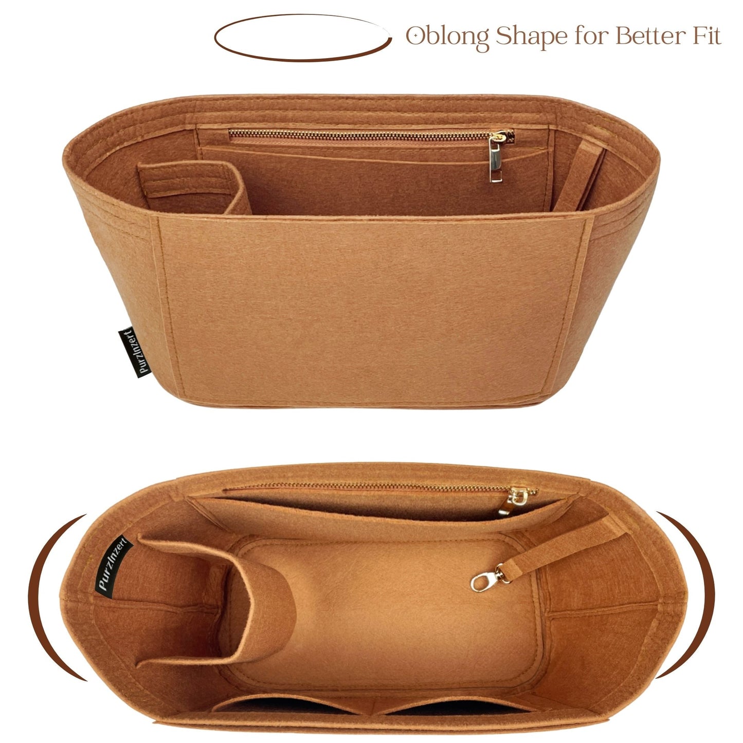 Bag Insert for (Celine, Small Cabas Phantom) Organizer of Felt Fabric