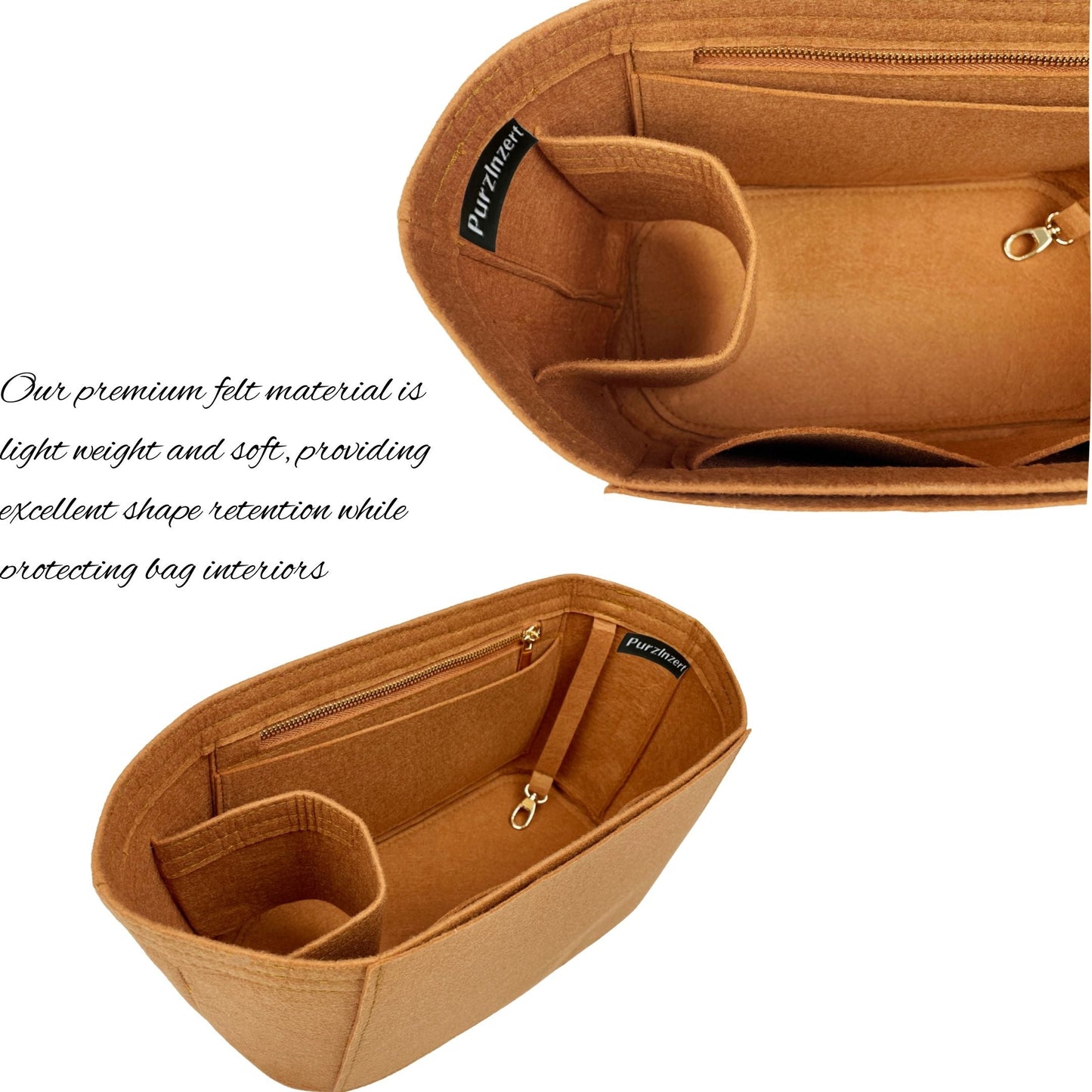 Bag Insert for (Balenciaga, Bel Air Carry All XL) Organizer of Felt Fabric