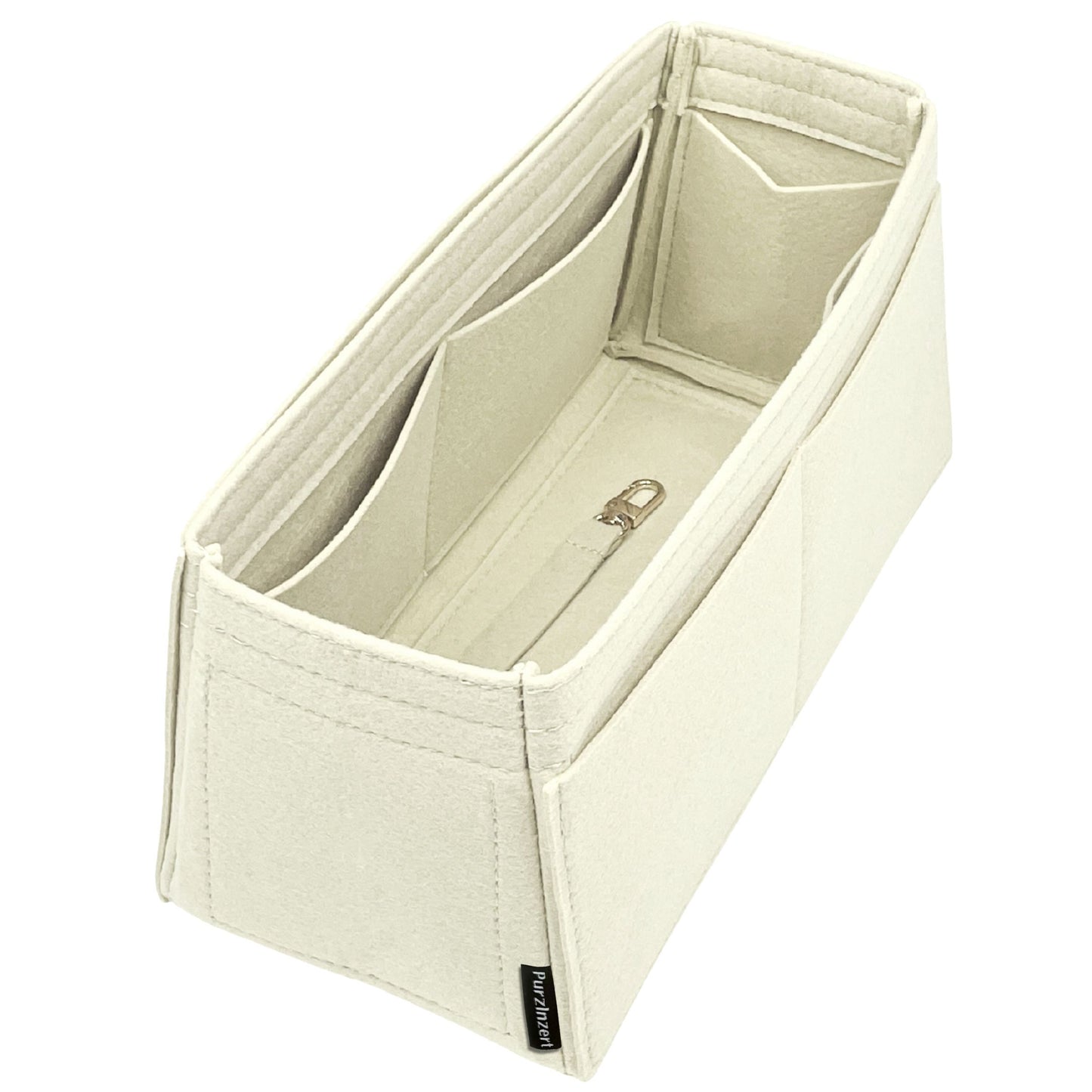 Bag Insert for (The Row, Soft Margaux 10 Bag in Leather) Organizer of Felt Fabric