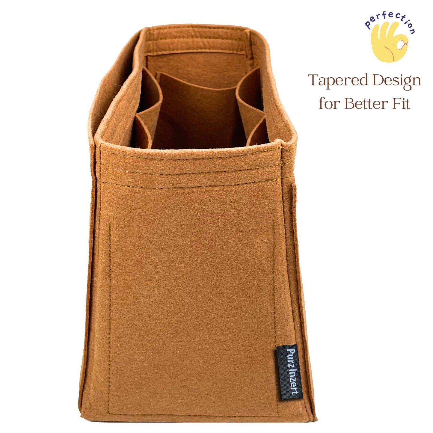 Bag Insert for (DeMellier, The Midi Hudson) Organizer of Felt Fabric