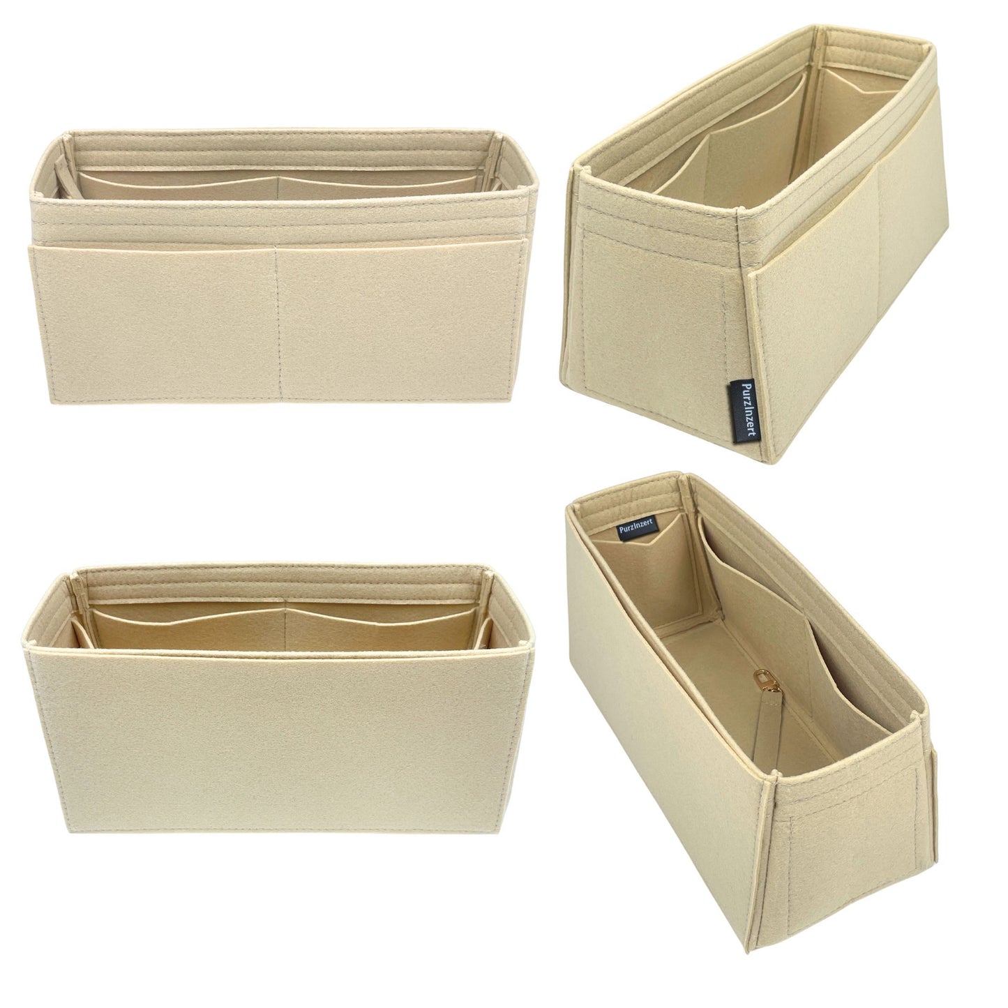 Bag Insert for (DeMellier, The Midi Hudson) Organizer of Felt Fabric