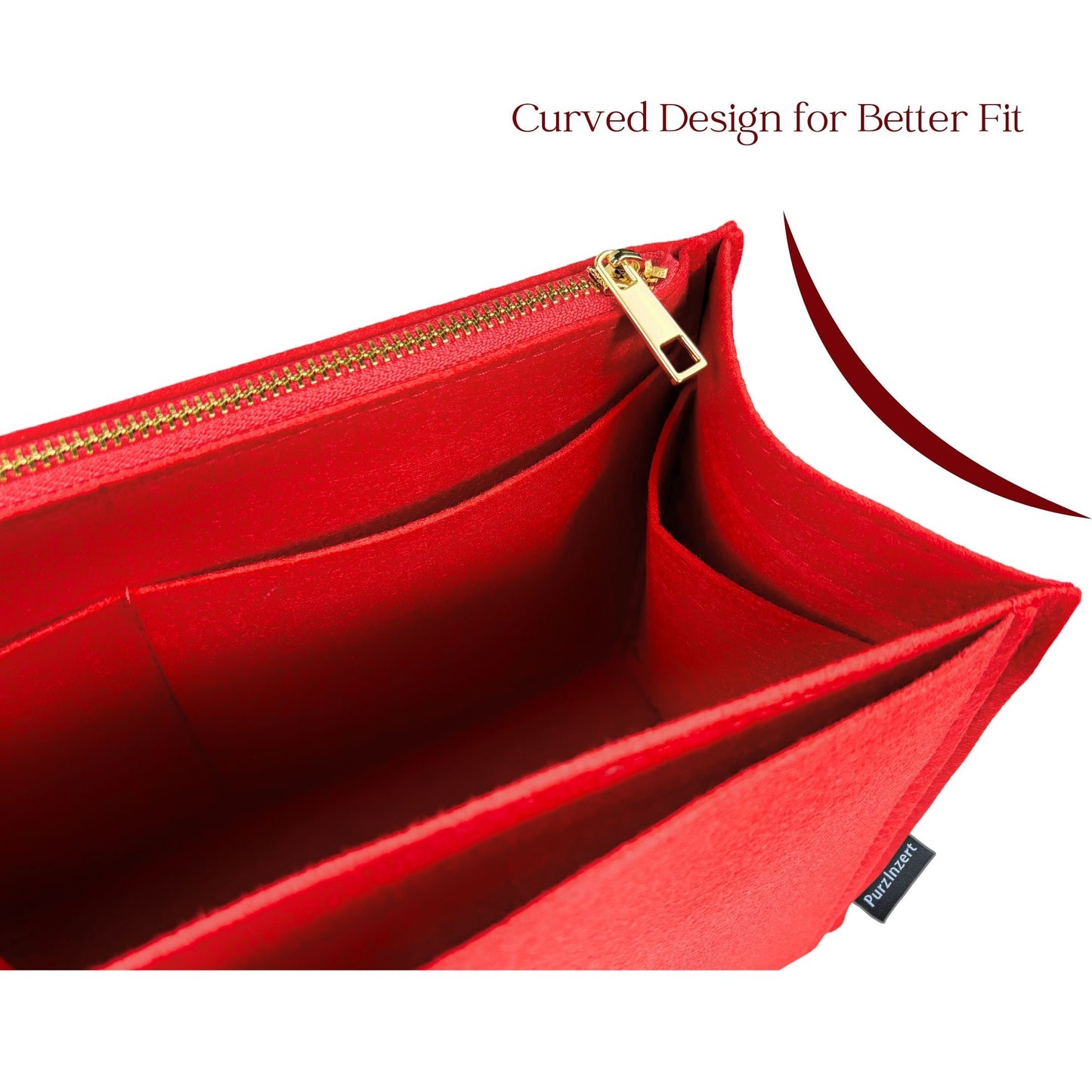 Bag Insert for (Saint Laurent (YSL), Rive Gauche Small) Organizer of Felt Fabric