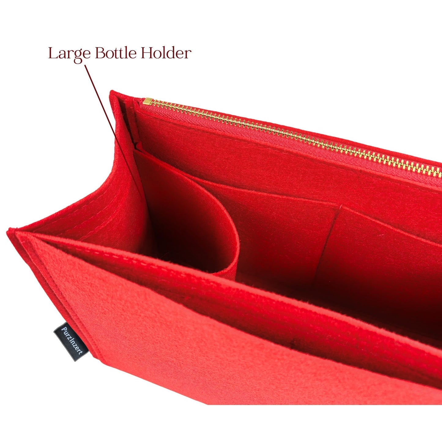 Bag Insert for (Chloe, Medium Woody Tote) Organizer of Felt Fabric