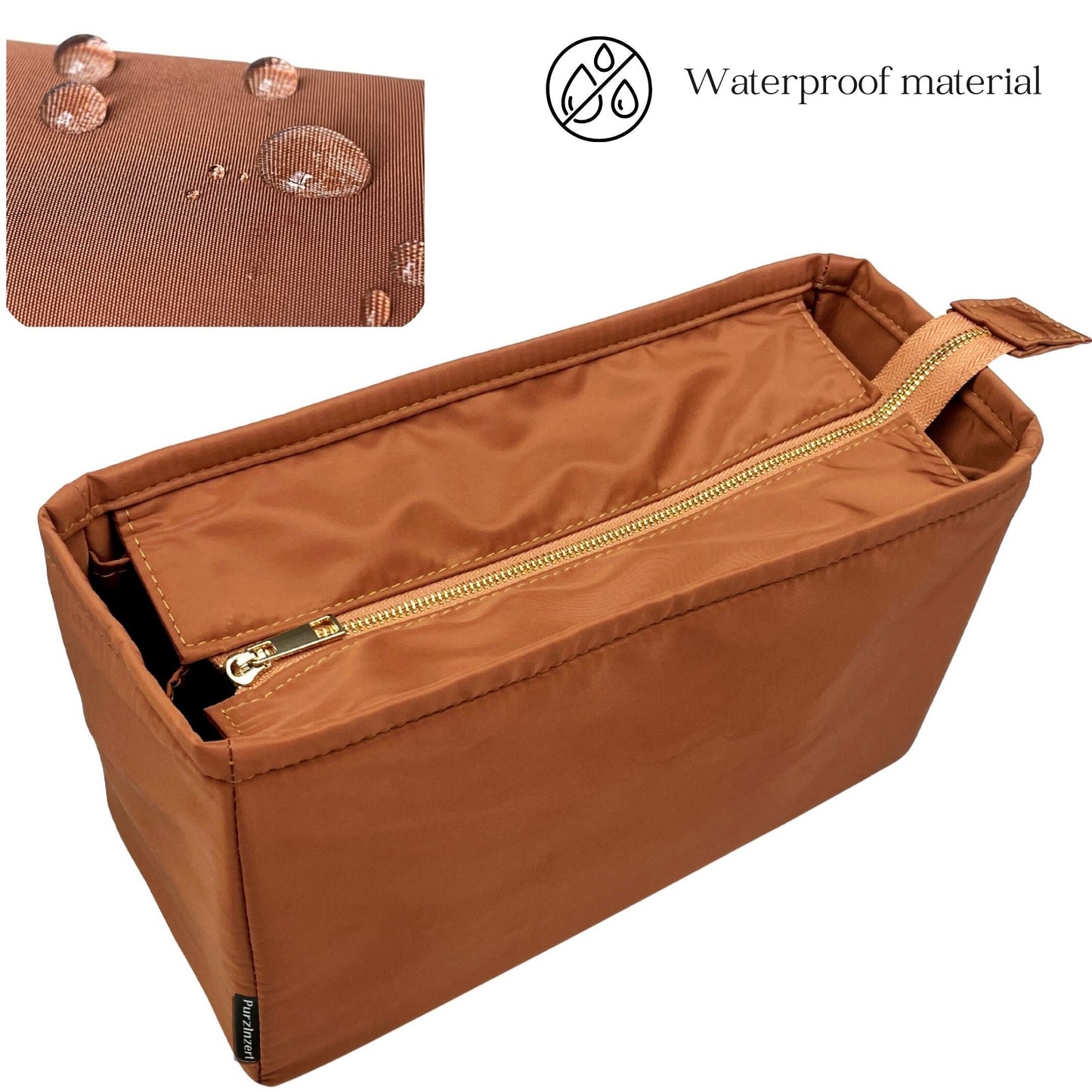 Bag Insert for (Chanel, Deauville Canvas Medium) Organizer of Nylon Fabric