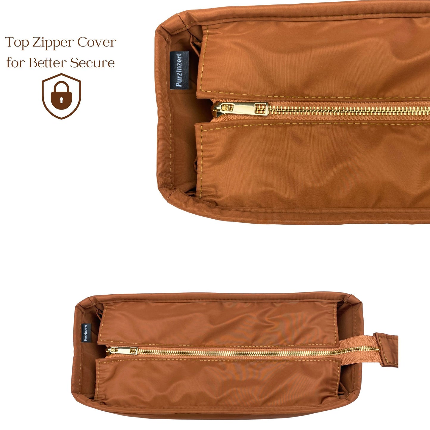 Bag Insert for (Chloe, Large Woody Tote) Organizer of Nylon Fabric