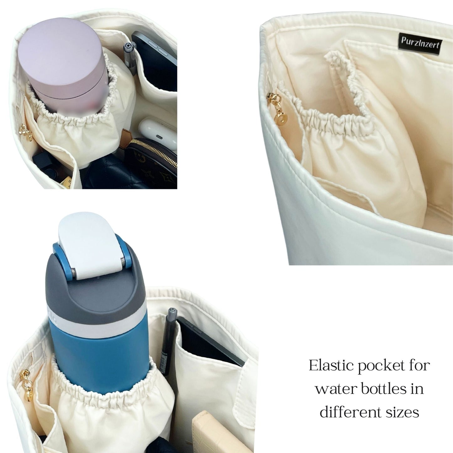 Bag Insert for (Celine, Small Cabas Phantom) Organizer of Nylon Fabric