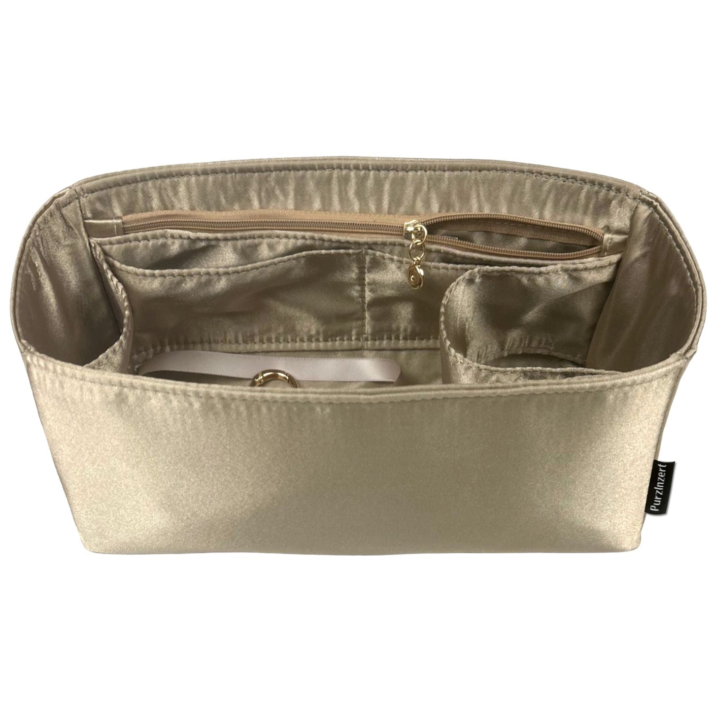 Bag Insert for (Bottega Veneta, Large Cabat Bucket 26cm) Organizer of Silk Fabric