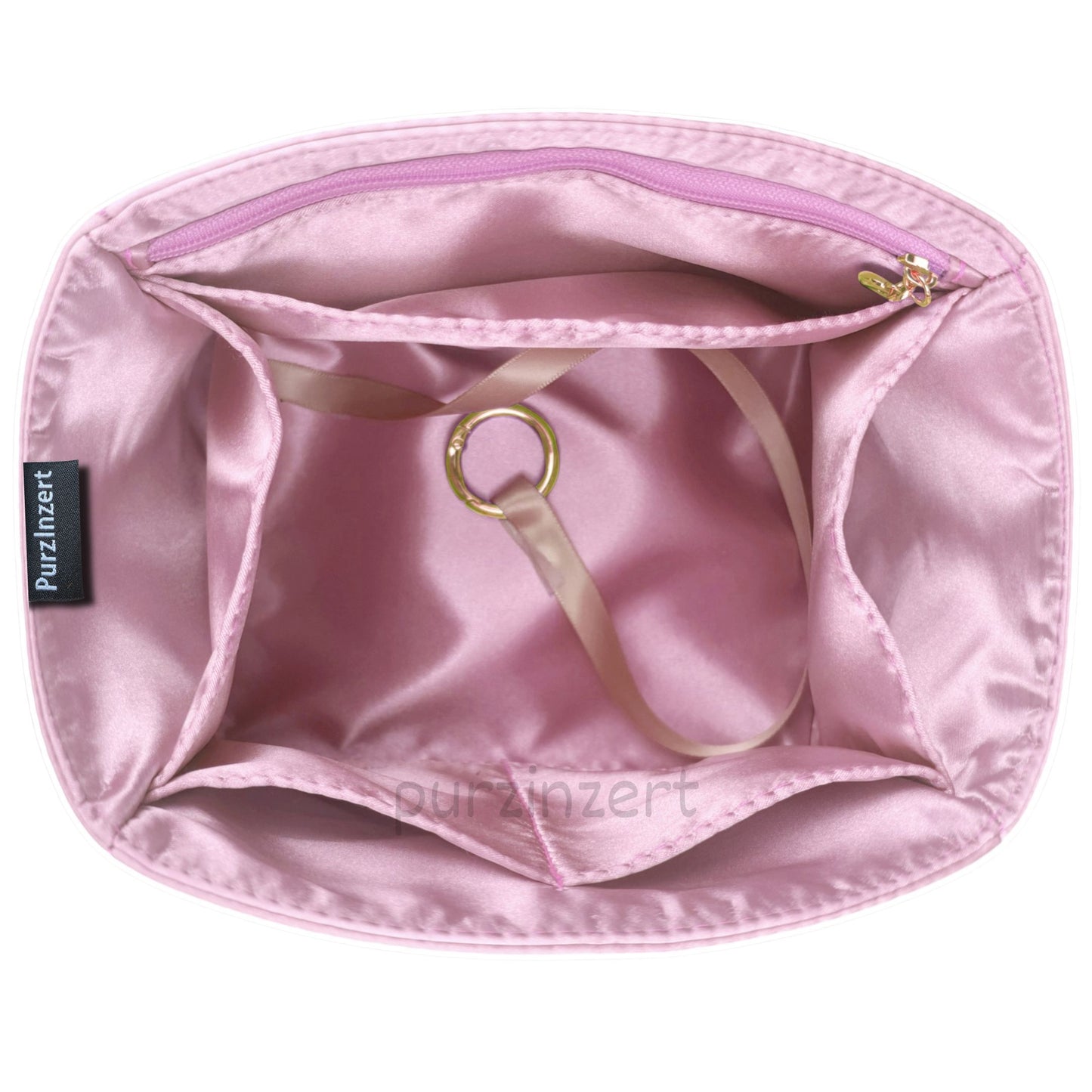 Bag Insert for (Hermes, In-the-Loop 18) Organizer of Silk Fabric