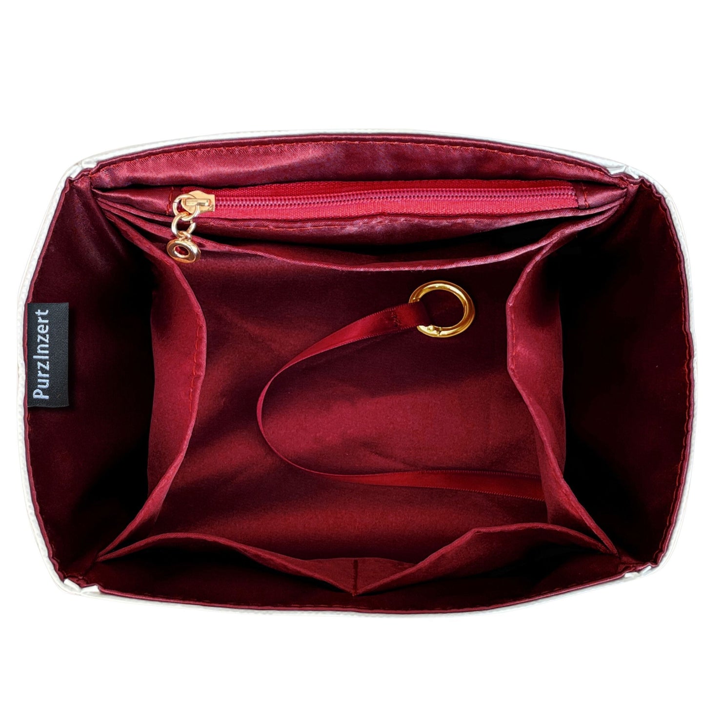 Bag Insert for (Hermes, In-the-Loop 23) Organizer of Silk Fabric