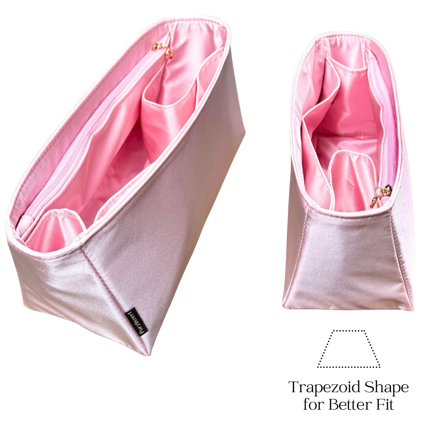 Bag Insert for (Balenciaga, Crush Hobo Bag Small) Organizer of Silk Fabric